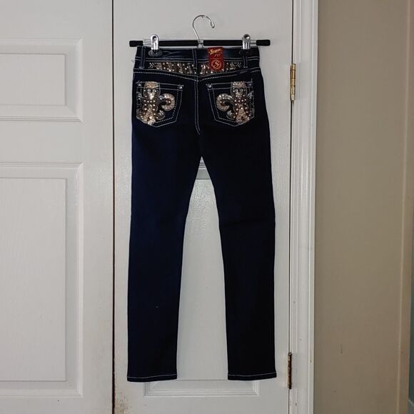 Seven7 skinny dark denim jeans Sz 10 NWT - Picture 4 of 9